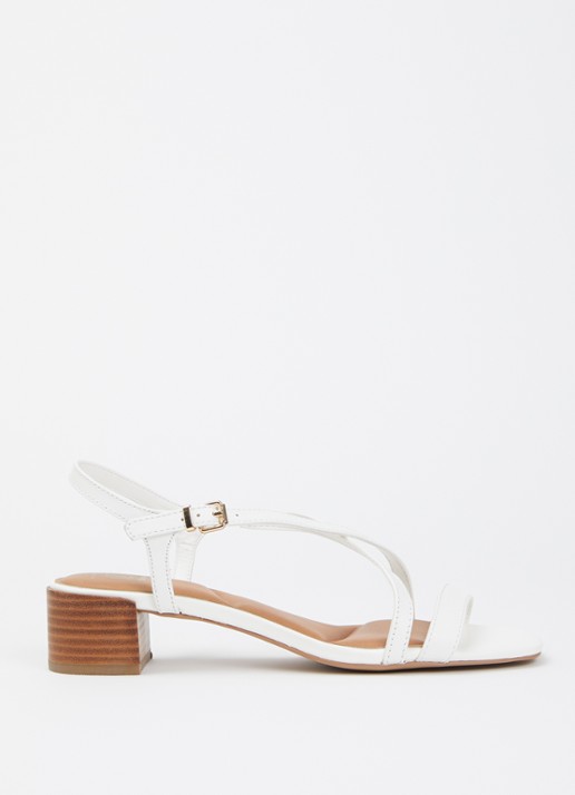 Dune London Wide Fit Jordin sandalette van leer