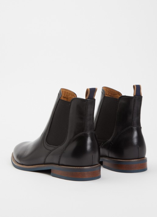 Dune London Wide Fit McKinley chelsea boot - achterkant 2 zwart