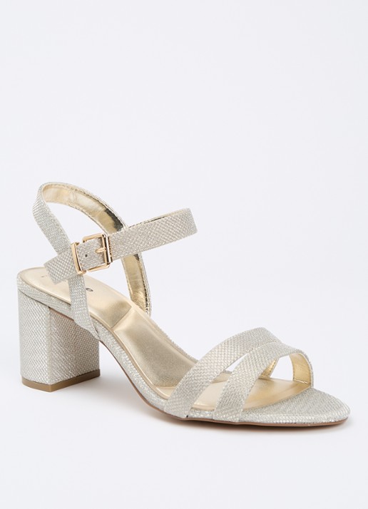 Dune London Wide Fit Merisa sandalette van leer