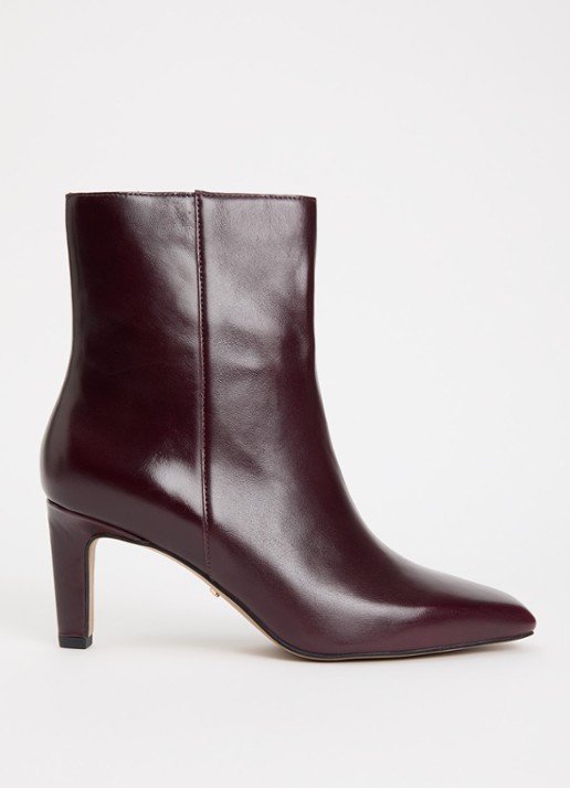 Dune London Wide Fit Ovation enkellaarsje van leer