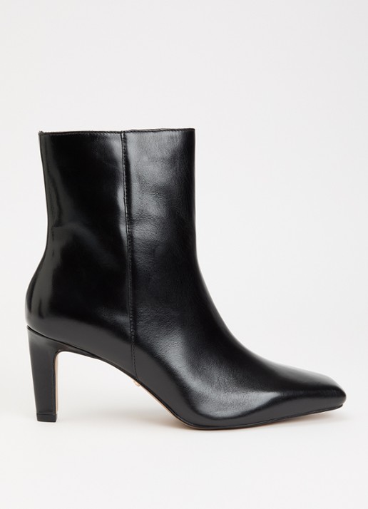 Dune London Wide Fit Ovation enkellaarsje van leer