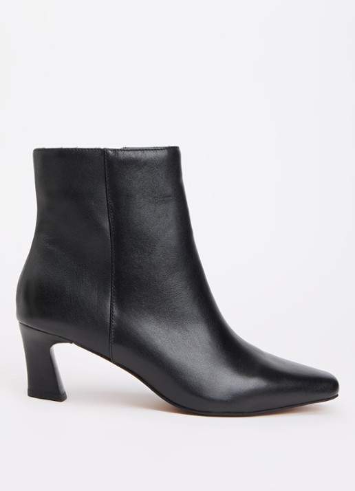 Dune London Wide Fit Overly enkellaarsje van leer