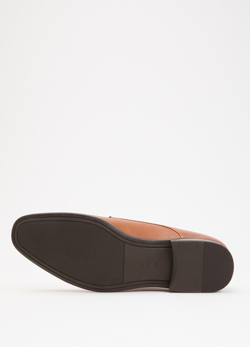 Dune London Wide Fit Saffi veterschoen van leer - detail 5 bruin