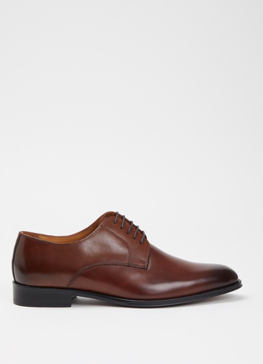 Dune London Wide Fit Salisburry veterschoen van leer