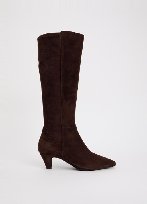 Dune London Wide Fit Sera laars van suède