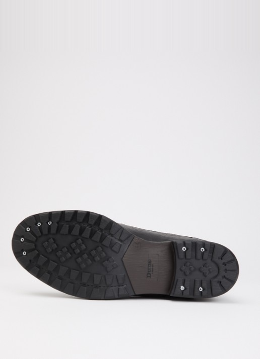 Dune London Wide Fit Simon veterboot van leer - detail 2 zwart