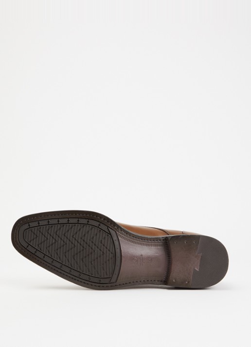 Dune London Wide Fit Sole veterschoen van leer  - detail 3 taupe