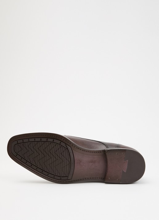 Dune London Wide Fit Sole veterschoen van leer  - detail 5 bruin
