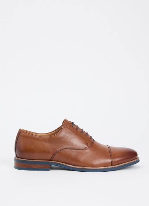 Dune London Wide Fit Stanlakes veterschoen van leer