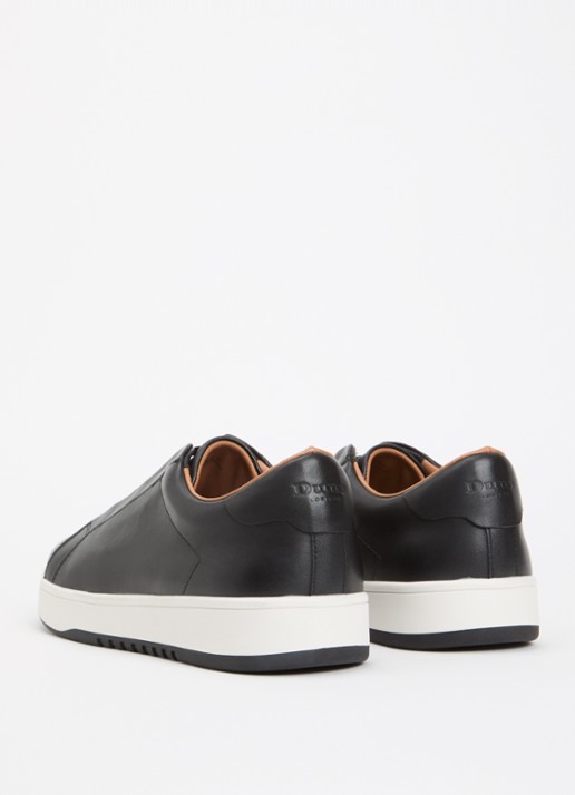 Dune London Wide Fit Troys sneaker  - achterkant zwart