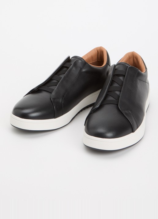 Dune London Wide Fit Troys sneaker  - detail 3 zwart