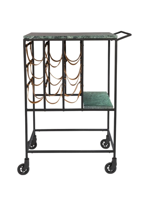 Dutchbone Mil trolley - voorkant 2 groen