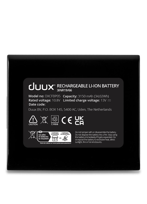 Duux Dock & Battery Pack voor Whisper Flex Ultimate - Gen 2 - voorkant zwart