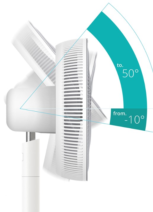 Duux Duux Whisper Essence verstelbare vloerventilator, 95 cm hoog - detail 2 wit