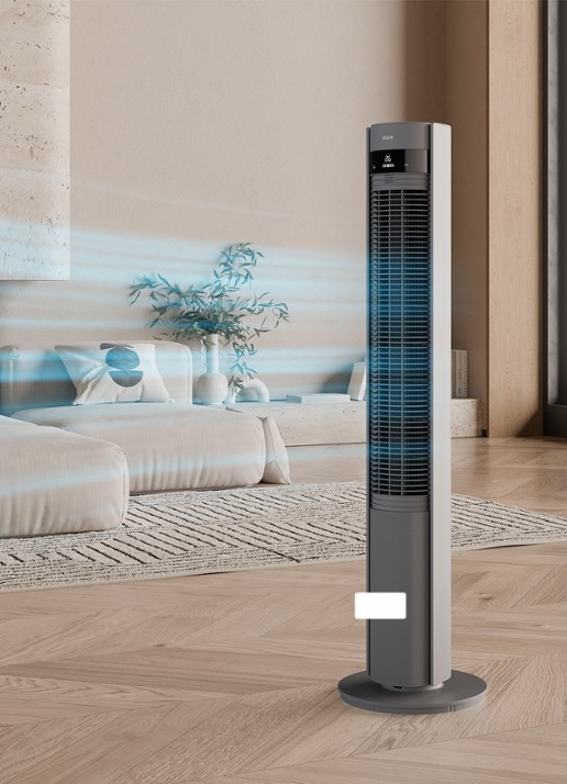 Duux Elevate Smart Tower torenventilator - detail 5 grijs