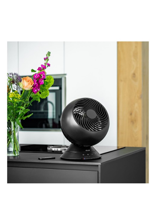 Duux Globe Tafelventilator 26 cm - voorkant 2 zwart