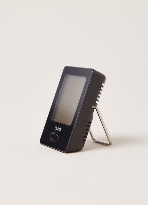 Duux Sense hygro- en thermometer - detail zwart