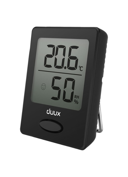 Duux Sense hygro- en thermometer - voorkant 6 zwart