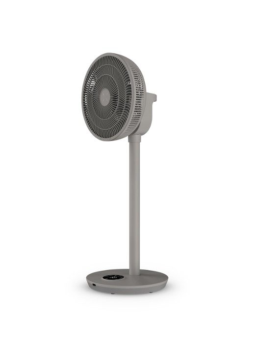 Duux Whisper 2 Smart verstelbare vloerventilator, 92 cm hoog - achterkant grijs