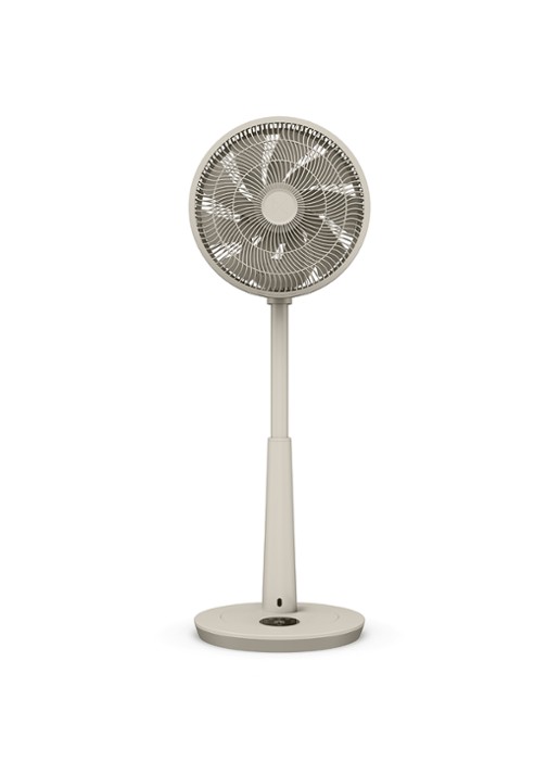 Duux Whisper Fan 3 vloerventilator - voorkant lichtgrijs