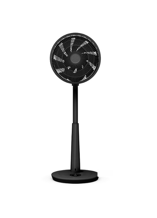 Duux Whisper Fan 3 vloerventilator - voorkant zwart