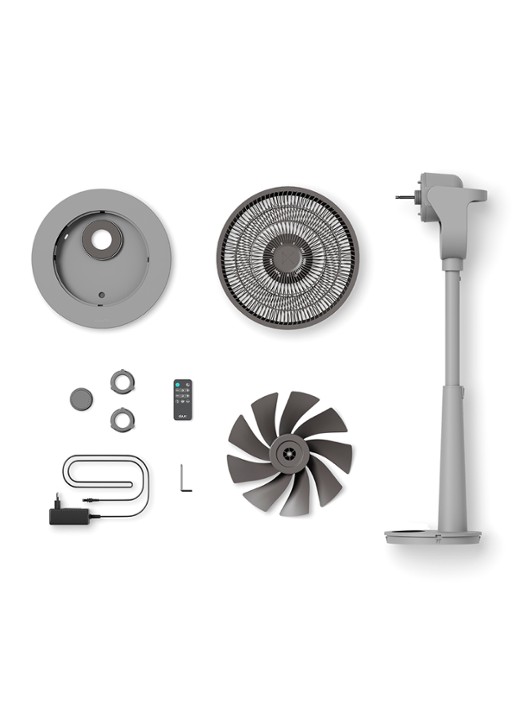Duux Whisper Fan 3 vloerventilator - detail 3 grijs