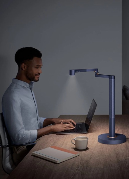 Dyson Dyson Solarcycle Morph™ bureaulamp - Pruisisch Blauw / Koper - achterkant blauw