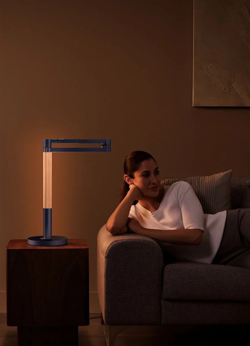 Dyson Dyson Solarcycle Morph™ bureaulamp - Pruisisch Blauw / Koper - detail 4 blauw