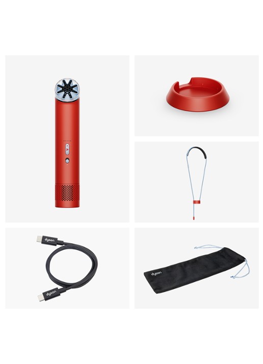 Dyson HushJet™ Mini Cool draagbare ventilator - achterkant 3 rood