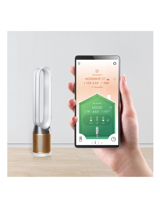 Dyson Pure Cool Cryptomic Tower luchtreiniger en torenventilator, 105 cm hoog - detail 2 goud