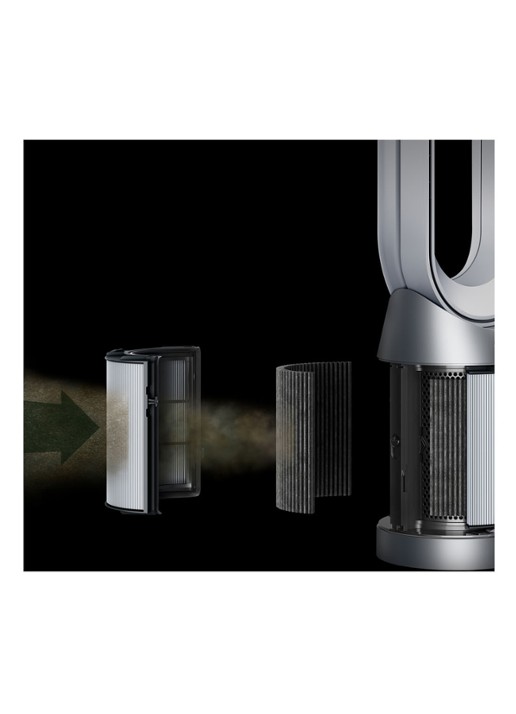 Dyson Purifier Cool Auto React luchtreiniger, koeler & vloerventilator,  105 cm hoog - wit / nikkel - detail 3 wit