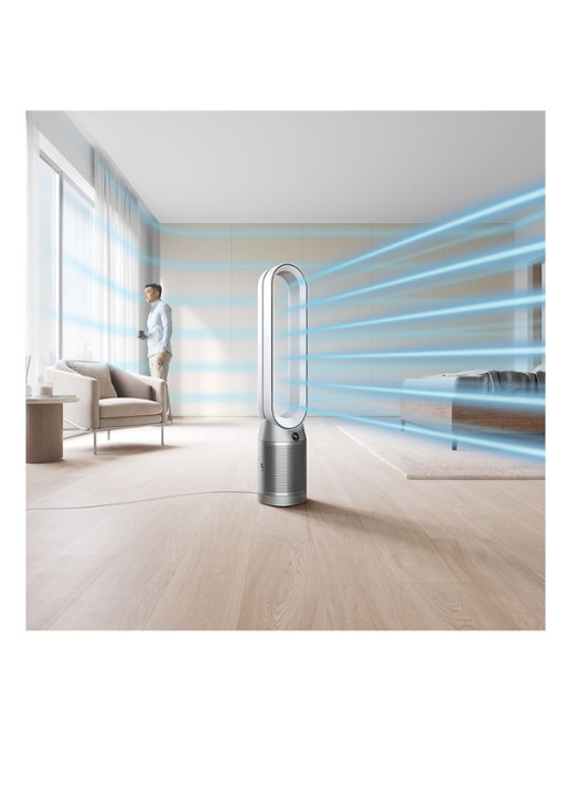 Dyson Purifier Cool Auto React luchtreiniger, koeler & vloerventilator,  105 cm hoog - wit / nikkel - detail 5 wit