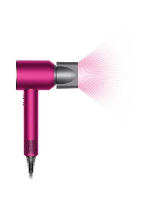 Dyson Supersonic föhn met borstelset - fuchsia / nikkel - Limited Edition - detail 2 roze
