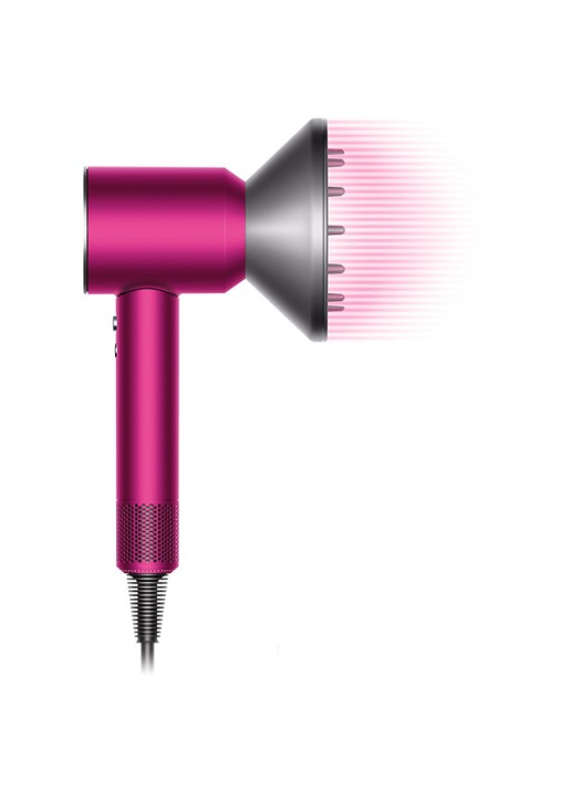 Dyson Supersonic föhn met borstelset - fuchsia / nikkel - Limited Edition - detail 3 roze