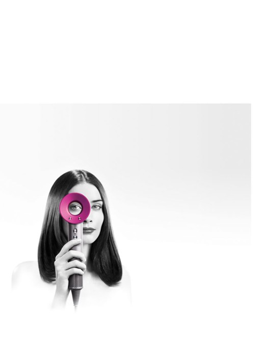 Dyson Supersonic föhn - nikkel / roze - voorkant roze