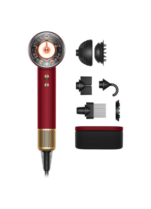 Dyson Supersonic Nural™ föhn Curly+Coily Red Velvet / Gold