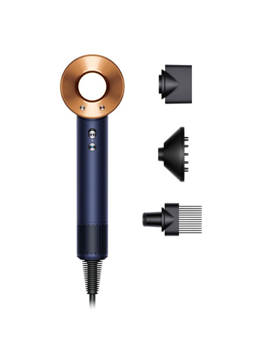 Dyson Supersonic™ föhn Curly+Coily - Pruisisch blauw / Koper - voorkant pruisisch blauw / koper