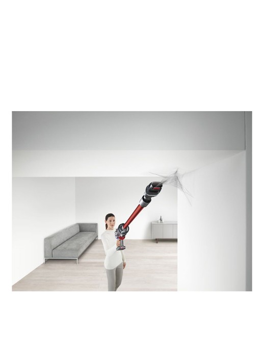 Dyson V11 Fluffy steelstofzuiger - nikkel / rood  - detail nikkel / rood
