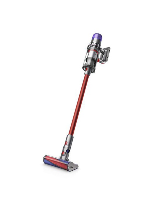 Dyson V11 Fluffy steelstofzuiger - nikkel / rood  - voorkant 6 nikkel / rood