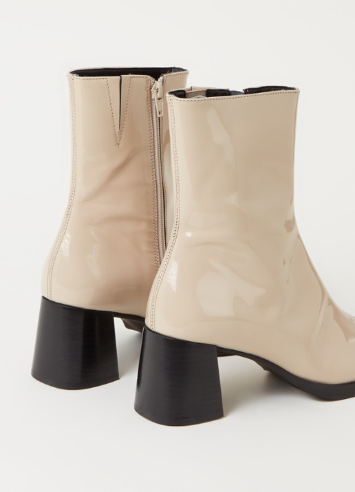 E8 by Miista Franny veterboot van leer - detail 2 creme
