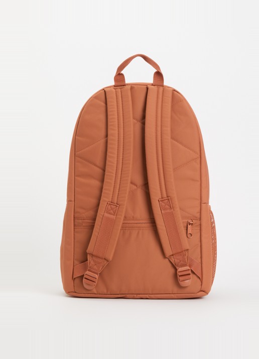 Eastpak DBL office rugzak met 17 inch laptopvak  - achterkant roestbruin