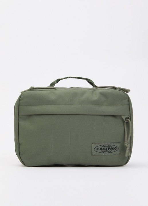 Eastpak Road Kit toilettas met waterafstotende coating - voorkant olijfgroen