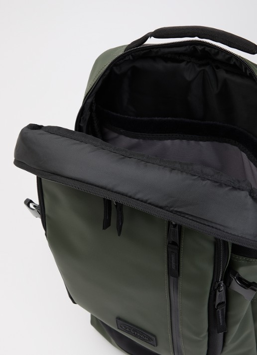 Eastpak Tecum L rugzak met 15 inch laptopvak - detail 2 bronsgroen