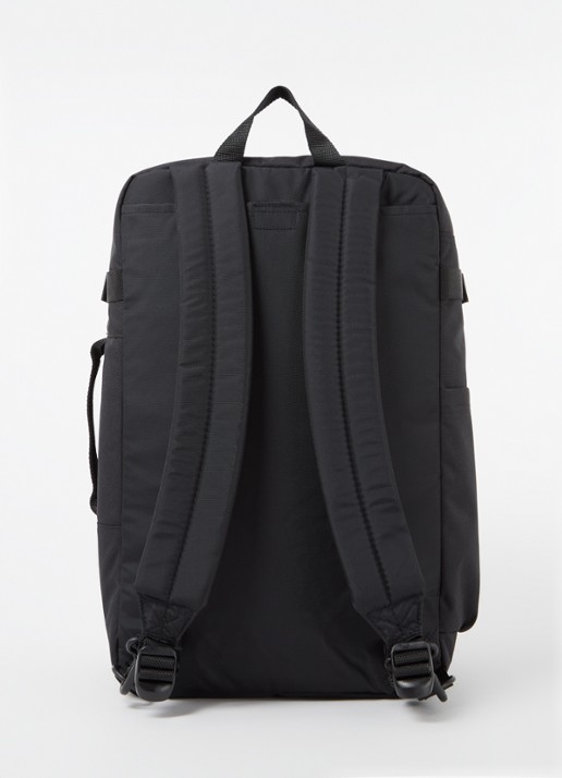 Eastpak Transit'R rugzak met logo en 16 inch laptopvak - achterkant zwart