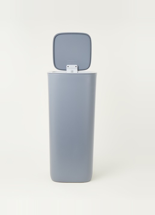 EKO Morandi Smart prullenbak met sensor 30 liter - voorkant 2 staalblauw