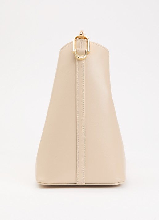 Elleme Boomerang S handtas van leer met afneembare schouderriem - detail 3 beige