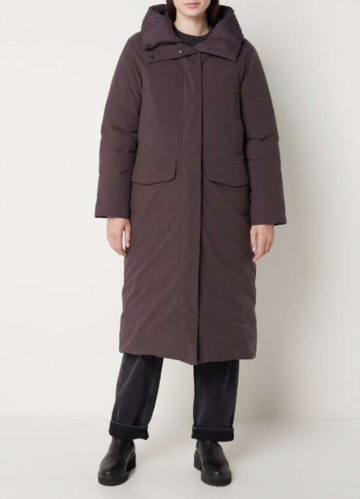 Elvine Asha gewatteerde parka met klepzakken - detail 5 paars