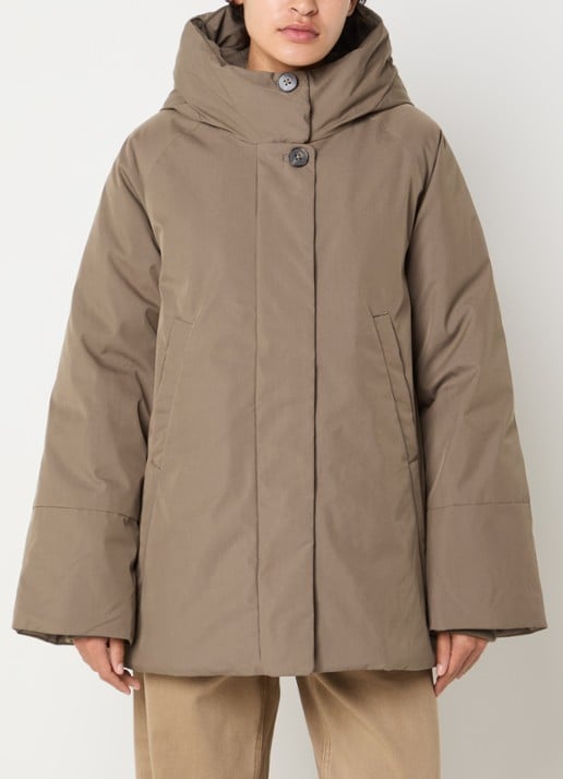 Elvine Celina gewatteerde parka met opstaande kraag en waterafstotende coating