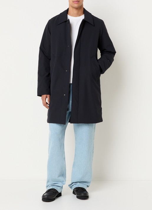 Elvine Celvin parka met afneembare kraag en capuchon - voorkant 4 donkerblauw