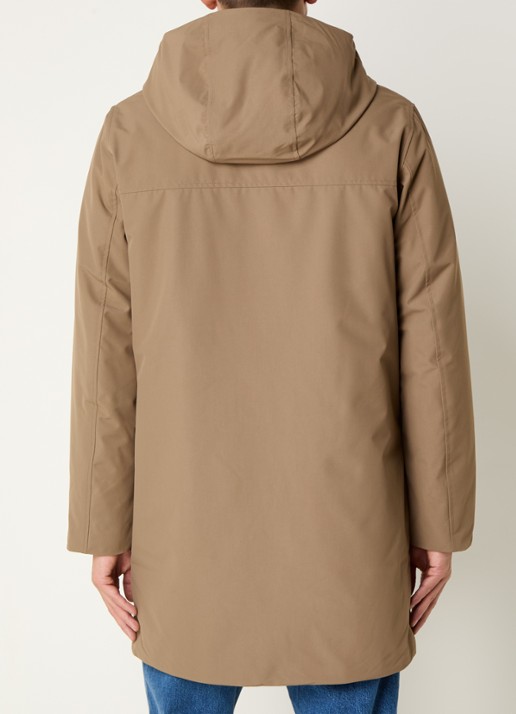 Elvine Gunter gewatteerde parka met capuchon - achterkant 4 zand